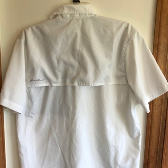 EDDIE BAUER Performance Fishing Shirt White Mens Medium - Picture 9 of 16